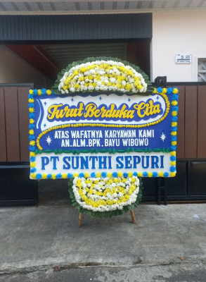Papan Bunga Duka di Kopo